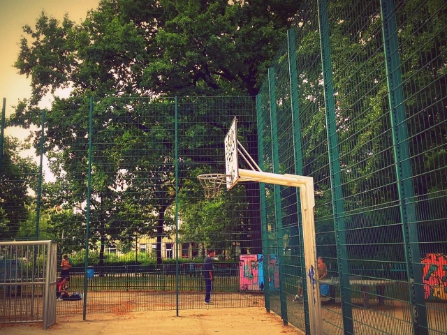 Profile of the basketball court Arnimplatz, Berlin, Germany