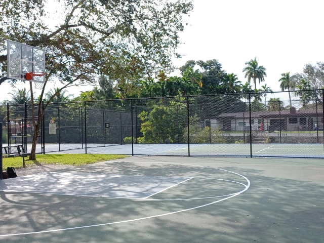 Profile of the basketball court Brewer Park, Miami, FL, United States