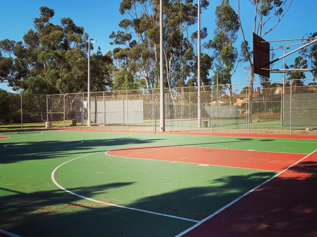 Profile of the basketball court Emerald Hills Park, San Diego, CA, United States
