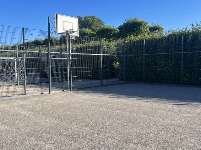Profile of the basketball court Rosenborg Have, Copenhagen, Denmark