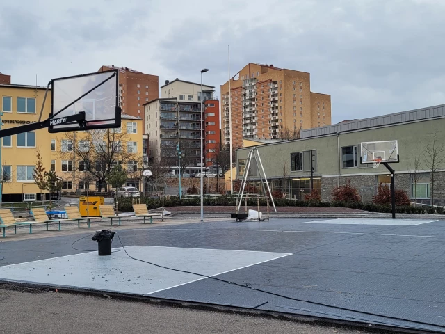 Profile of the basketball court Edsbergsskolans Streetcourt, Sollentuna, Sweden