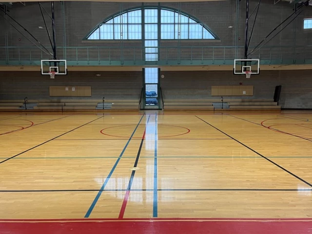 Profile of the basketball court Fowler Park Recreation Center, Milton, GA, United States