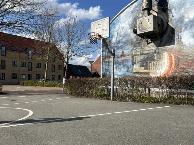 Profile of the basketball court Vamdrup basketball court, Vamdrup, Denmark