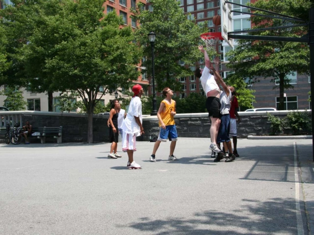 New York City NY Basketball Court: Rockefeller Park Courts of the World