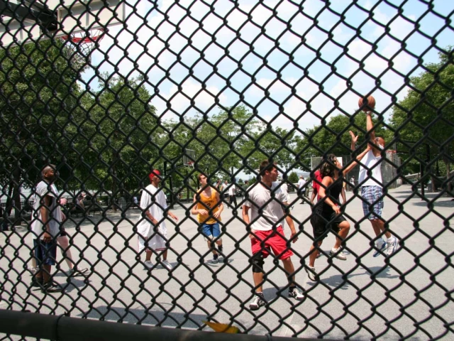 New York City NY Basketball Court: Rockefeller Park Courts of the World