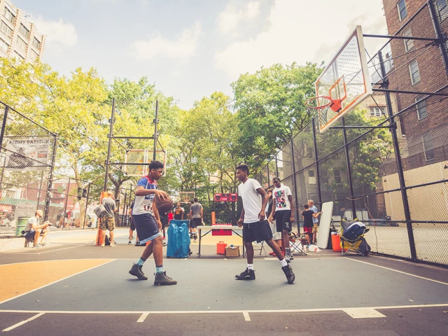 New York City NY Basketball Court: The Cage Courts of the World
