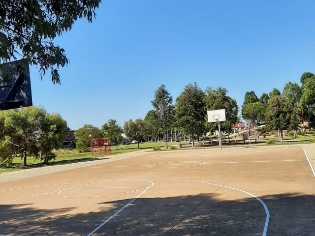 Profile of the basketball court Kellerman Drive Playground, Point Cook, Australia